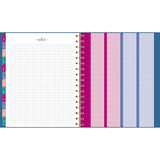 Harmony Weekly/monthly Poly Planner, 8.88 X 7.69, Blue/gold Cover, 13-month (jan To Jan): 2025 To 2026