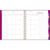 Harmony Weekly/monthly Poly Planner, 8.88 X 7.69, Purple/gold Cover, 13-month (jan To Jan): 2025 To 2026