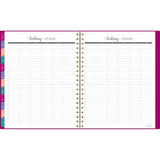 Harmony Weekly/monthly Poly Planner, Weekly: Vertical Format, 11 X 9.38, Purple/gold Cover, 13-month (jan To Jan): 2025-2026