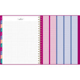 Harmony Weekly/monthly Poly Planner, Weekly: Vertical Format, 11 X 9.38, Purple/gold Cover, 13-month (jan To Jan): 2025-2026