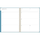 Workstyle Weekly/monthly Planner, Geometric Artwork, 11 X 9.38, Blue/gold Cover, 12-month (jan To Dec): 2025