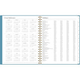 Workstyle Weekly/monthly Planner, Geometric Artwork, 11 X 9.38, Blue/gold Cover, 12-month (jan To Dec): 2025