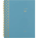 Workstyle Weekly/monthly Planner, Geometric Artwork, 11 X 9.38, Blue/gold Cover, 12-month (jan To Dec): 2025