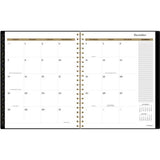 Radiate Weekly/monthly Planner, Stylized Solar-eclipse Artwork, 11 X 9.25, Black/gold Cover, 12-month (jan To Dec): 2025