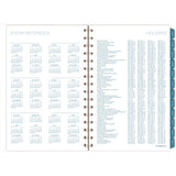 Glacier Weekly/monthly Planner, Glacier Artwork, 8.5" X 6.38", Blue/gray/silver Cover, 12-month (jan To Dec): 2025