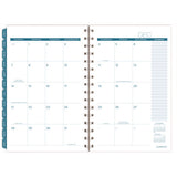 Glacier Weekly/monthly Planner, Glacier Artwork, 8.5" X 6.38", Blue/gray/silver Cover, 12-month (jan To Dec): 2025