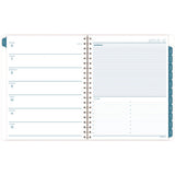 Glacier Weekly/monthly Planner, Glacier Artwork, 11" X 9.25", Blue/gray/silver Cover, 12-month (jan To Dec): 2025