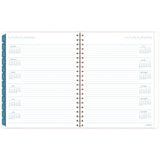 Glacier Weekly/monthly Planner, Glacier Artwork, 11" X 9.25", Blue/gray/silver Cover, 12-month (jan To Dec): 2025