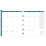 Glacier Weekly/monthly Planner, Glacier Artwork, 11" X 9.25", Blue/gray/silver Cover, 12-month (jan To Dec): 2025