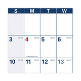 Academic Erasable Reversible Extra Large Wall Calendar, 48 X 32, White/blue/red, 12 Month (july To June): 2023 To 2024