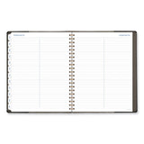 Signature Collection Black/gray Felt Weekly/monthly Planner, 11.25 X 9.5, Black/gray Cover, 13-month (jan To Jan): 2024-2025