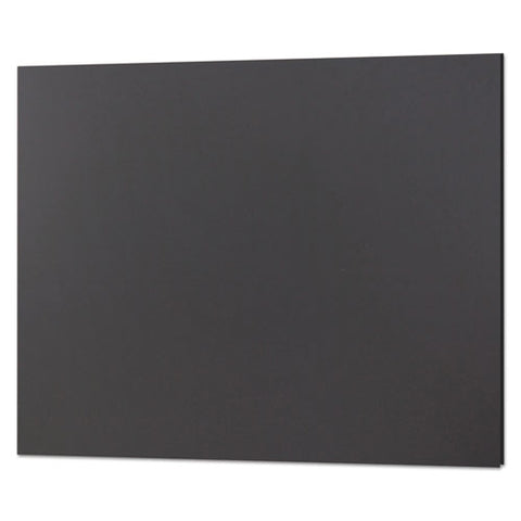 Foam Board, Cfc-free Polystyrene, 20 X 30, Black Surface And Core, 10/carton