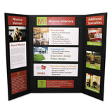 Premium Foam Display Board, Cfc-free Polystyrene, 24 X 36, Black Surface And Core, 12/carton