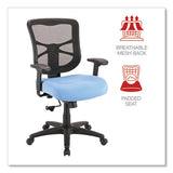 Alera Elusion Series Mesh Mid-back Swivel/tilt Chair, Supports Up To 275 Lb, 17.9" To 21.8" Seat Height, Light Blue Seat