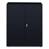 Economy Assembled Storage Cabinets, 3 Shelves, 36" X 18" X 42", Black