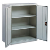 Economy Assembled Storage Cabinets, 3 Shelves, 36" X 18" X 42", Light Gray