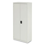 Fully Assembled Storage Cabinets, 3 Shelves, 30" X 15" X 66", Light Gray