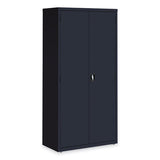 Economy Assembled Storage Cabinets, 5 Shelves, 36" X 18" X 72", Black