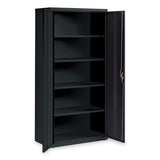 Economy Assembled Storage Cabinets, 5 Shelves, 36" X 18" X 72", Black