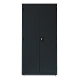 Economy Assembled Storage Cabinets, 5 Shelves, 36" X 18" X 72", Black