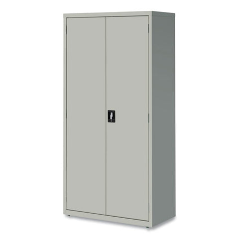 Economy Assembled Storage Cabinets, 5 Shelves, 36" X 18" X 72", Light Gray