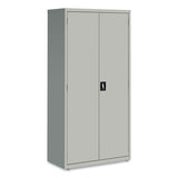 Economy Assembled Storage Cabinets, 5 Shelves, 36" X 18" X 72", Light Gray