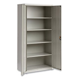 Economy Assembled Storage Cabinets, 5 Shelves, 36" X 18" X 72", Light Gray