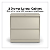 Lateral File, 2 Legal/letter-size File Drawers, Putty, 30" X 18.63" X 28"