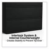 Lateral File, 2 Legal/letter-size File Drawers, Black, 36" X 18.63" X 28"