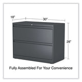 Lateral File, 2 Legal/letter/a4/a5-size File Drawers, Charcoal, 36" X 18.63" X 28"