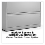 Lateral File, 2 Legal/letter-size File Drawers, Light Gray, 36" X 18.63" X 28"