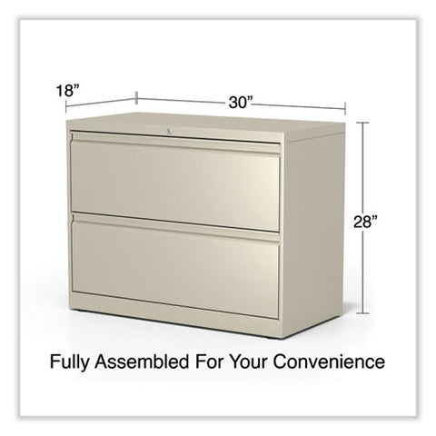 Lateral File, 2 Legal/letter-size File Drawers, Putty, 36" X 18.63" X 28"