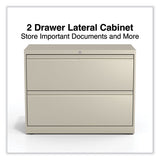 Lateral File, 2 Legal/letter-size File Drawers, Putty, 36" X 18.63" X 28"