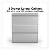 Lateral File, 3 Legal/letter/a4/a5-size File Drawers, Light Gray, 36" X 18.63" X 40.25"