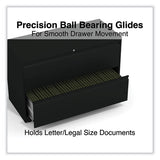 Lateral File, 2 Legal/letter-size File Drawers, Black, 42" X 18.63" X 28"