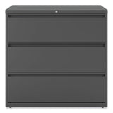 Lateral File, 3 Legal/letter/a4/a5-size File Drawers, Charcoal, 42" X 18.63" X 40.25"