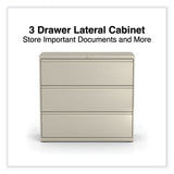 Lateral File, 3 Legal/letter/a4/a5-size File Drawers, Putty, 42" X 18.63" X 40.25"