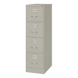 Economy Vertical File, 4 Letter-size File Drawers, Light Gray, 15" X 25" X 52"