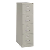 Economy Vertical File, 4 Letter-size File Drawers, Light Gray, 15" X 25" X 52"