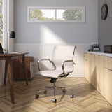 Siskin Fabric Managers Chair, Supports Up To 275 Lb, 16.93 To 20.67 Seat Height, Gray Seat, Gray Back, Chrome Base