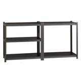 Steel Shelving Unit With Laminate Shelves, Five-shelf, 36w X 18d X 72h, Steel, Black/gun Metal Gray