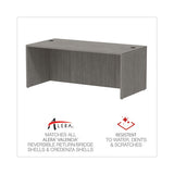 Alera Valencia Series Straight Front Desk Shell, 71" X 35.5" X 29.63", Gray