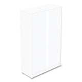 Three-shelf Bookcase, 27.56" X 11.42" X 44.33", White