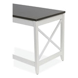 Farmhouse Writing Desk, 47.24" X 23.62" X 29.53", Gray