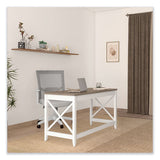 Farmhouse Writing Desk, 47.24" X 23.62" X 29.53", Gray