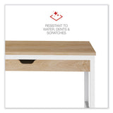 Modern Writing Desk, 47.24" X 23.62" X 29.92", Beigewood/white