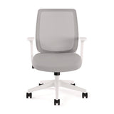 Wessex Ergonomic Fabric Mesh Swivel Task Chair, Supports Up To 275 Lb, 17.09 To 20.83 Seat Height, Gray Seat/back, White Base