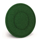 Turfscrub Brush Floor Pad, 20" Diameter, Green, 4/carton