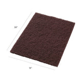 Dominator Strip Pad, 14 X 20, Burgundy, 5/carton