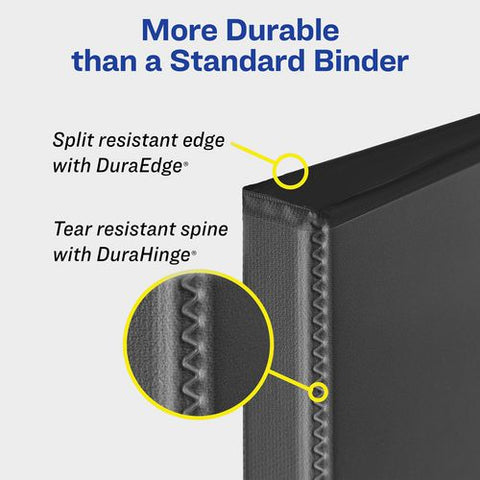 Heavy-duty View Binder With Durahinge And One Touch Ezd Rings, 3 Rings, 1" Capacity, 11 X 8.5, Red, 12/carton